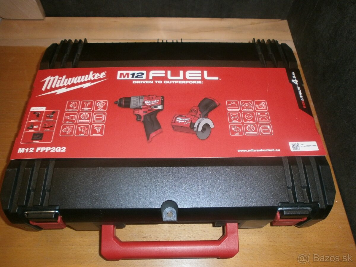 Rozpredam sadu Milwaukee M12FPP2G2-402X