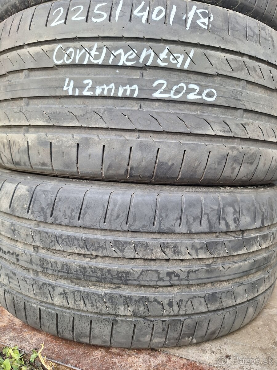 225/40/R18 letné 2ks.