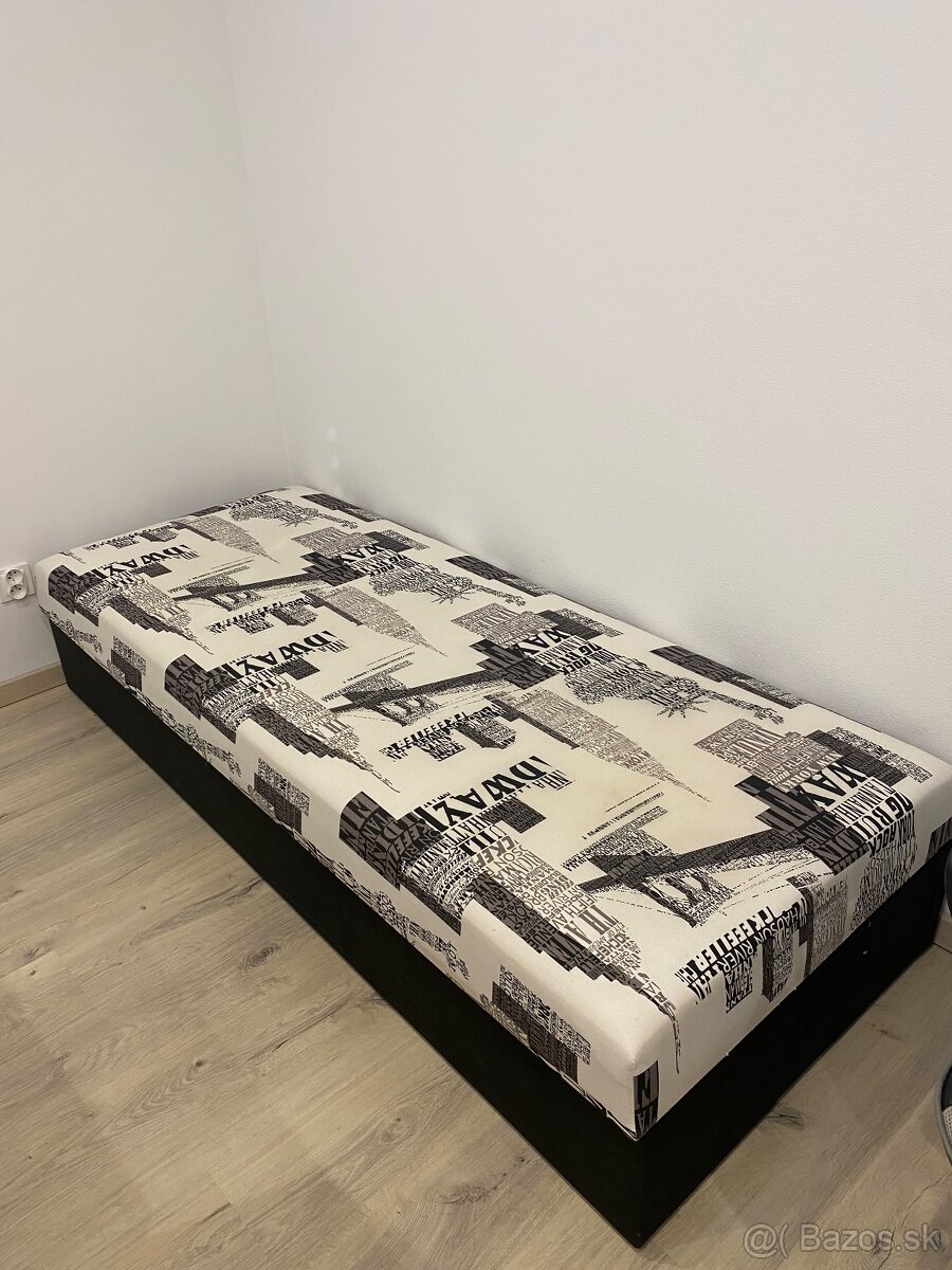 Postel hurikán s úložným priestorom 80x200