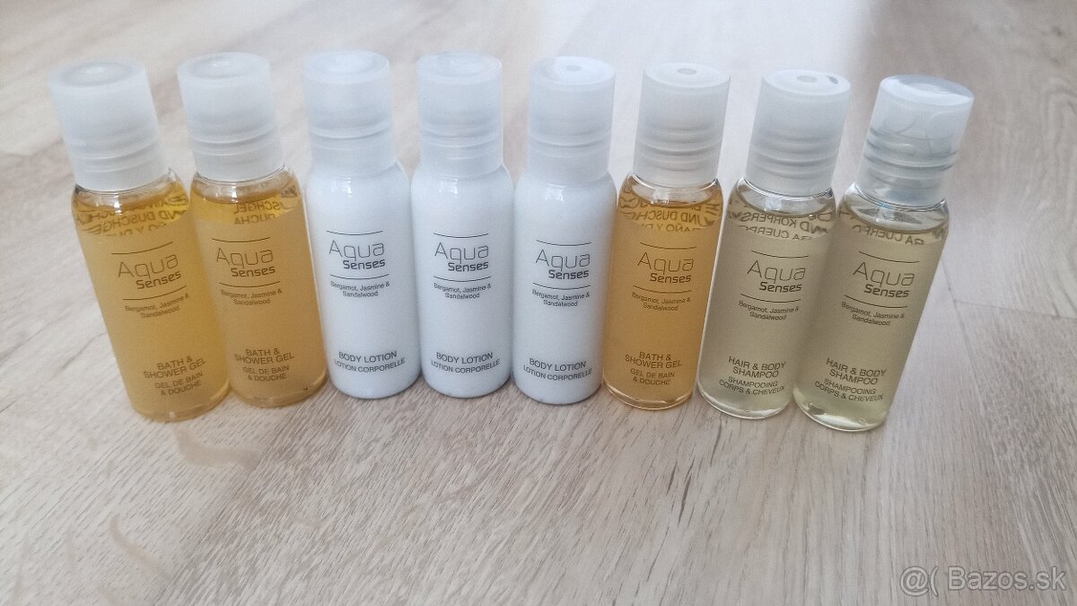 Sprchovací gél, šampón, telové mlieko