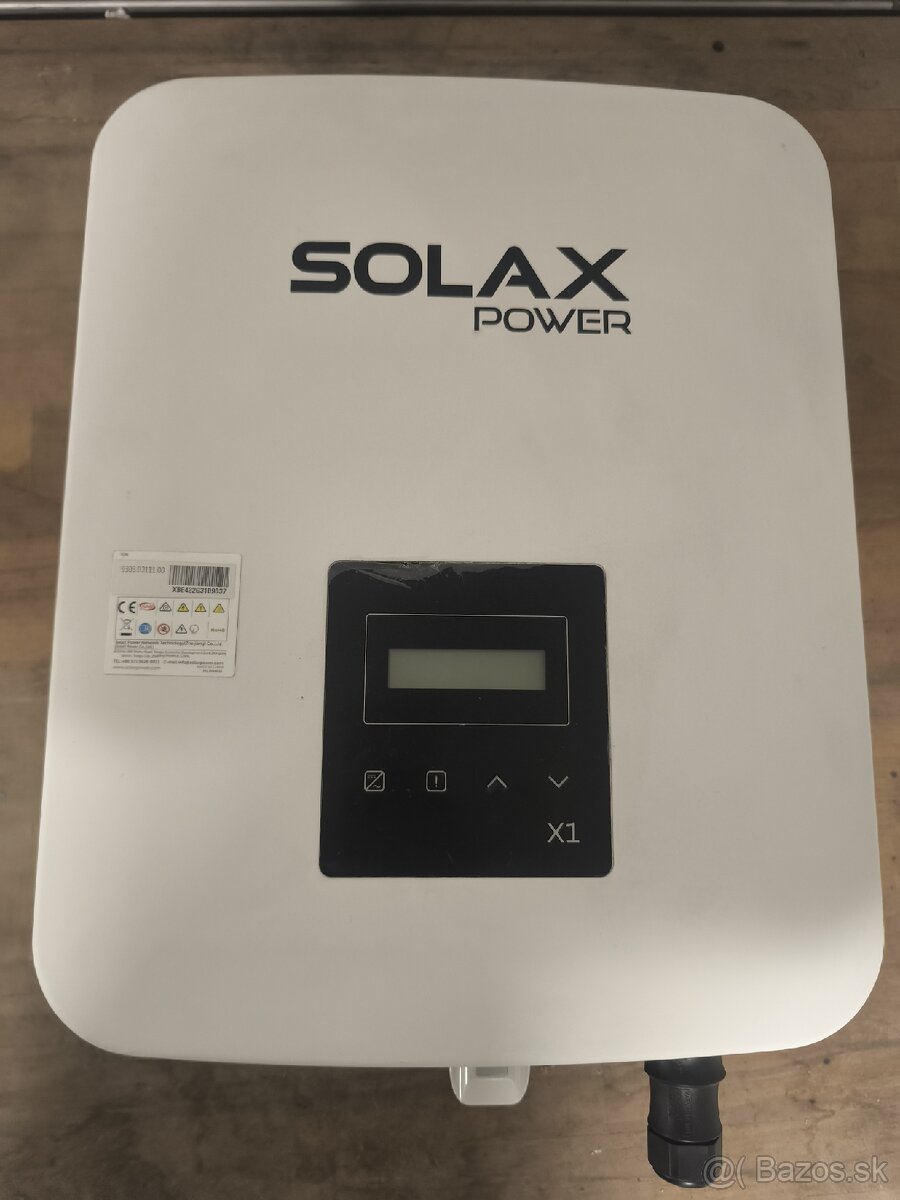 Jednofázový menič Solax X1-4.2-T-D, 2x MPPT, WiFi