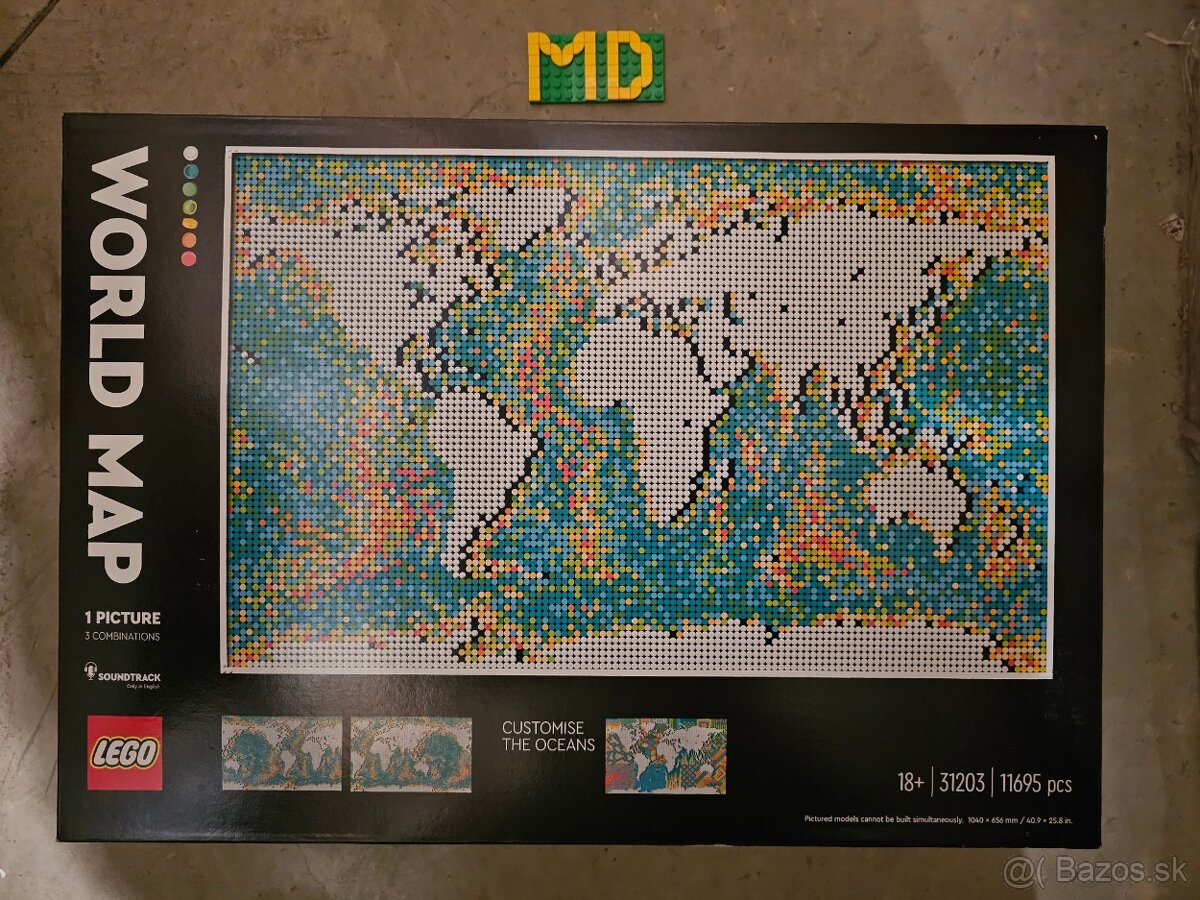 LEGO Art 31203 Mapa sveta