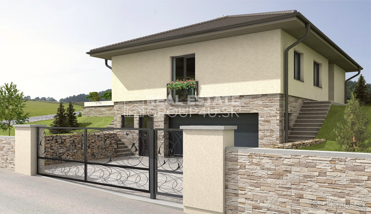 MODERNÁ NOVOSTAVBA RD S GARÁŽOU NA POZEMKU 630 M2 - STREŽENI
