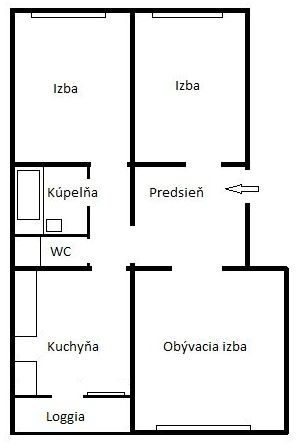 3-izbový byt s parádnym výhľadom (74 m²) - REZERVOVANÉ