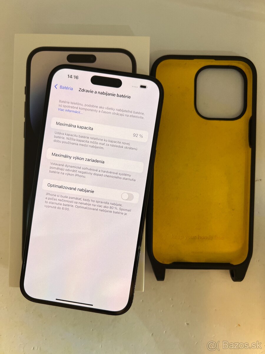IPHONE 14 PRO MAX SPACE BLACK 256GB ZÁRUKA - DOBRÝ STAV
