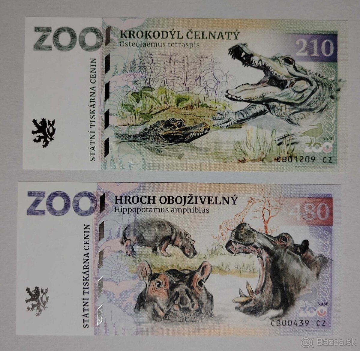 ZOOlar - pamätná suvenírová bankovka SK-CZ-PL ZOO