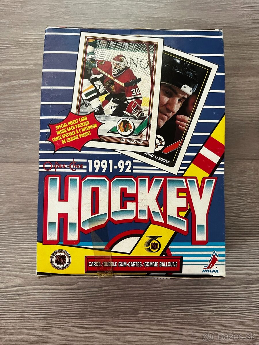 Hokejové karty box O-Pee-chee 1991-92