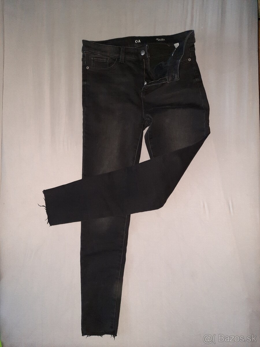 Čierne zateplené SKINNY