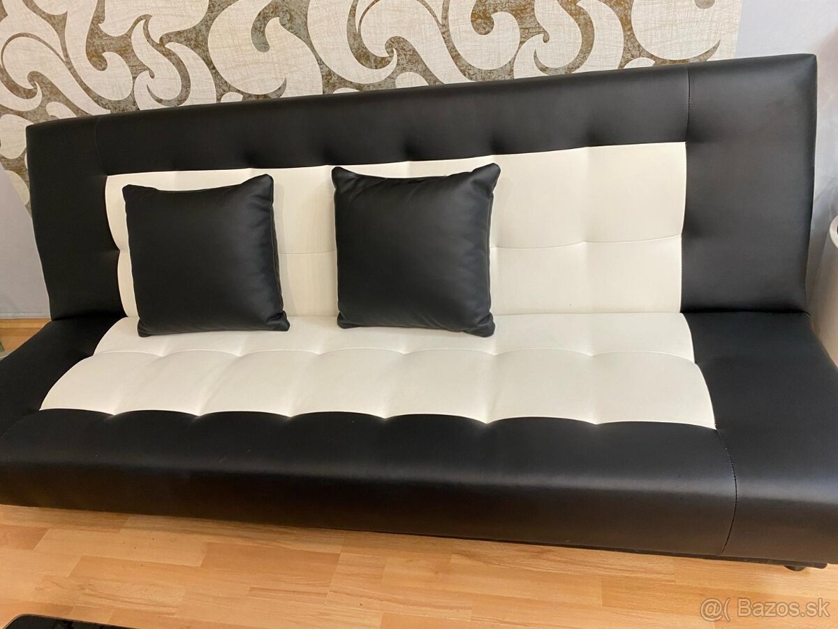 Kožená sedacia súprava + konferenčný stôl