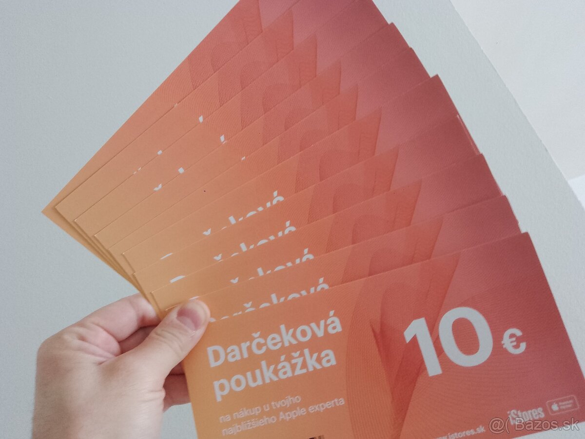Predám poukážky do istores. V hodnote 100 eur.