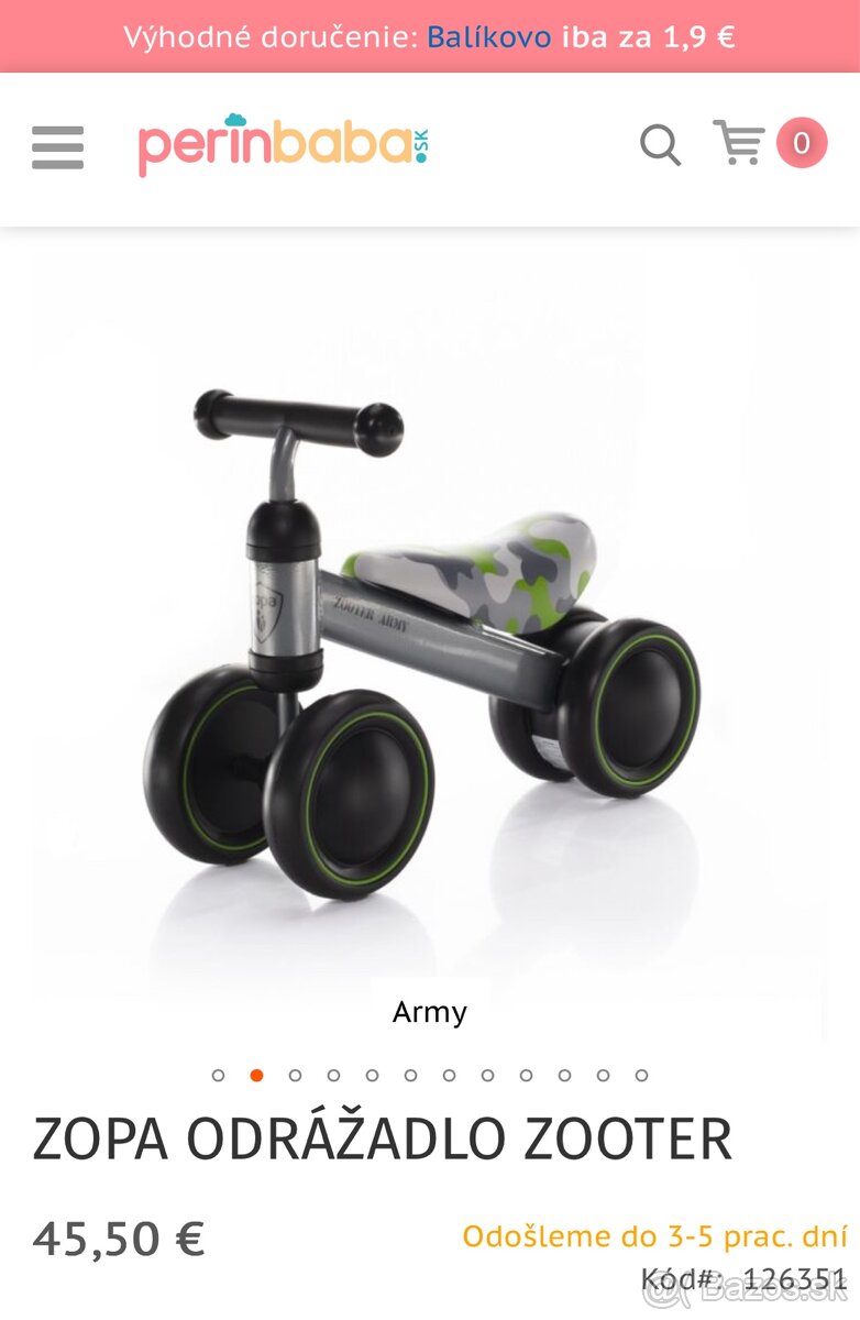 Zopa zooter odrazadlo