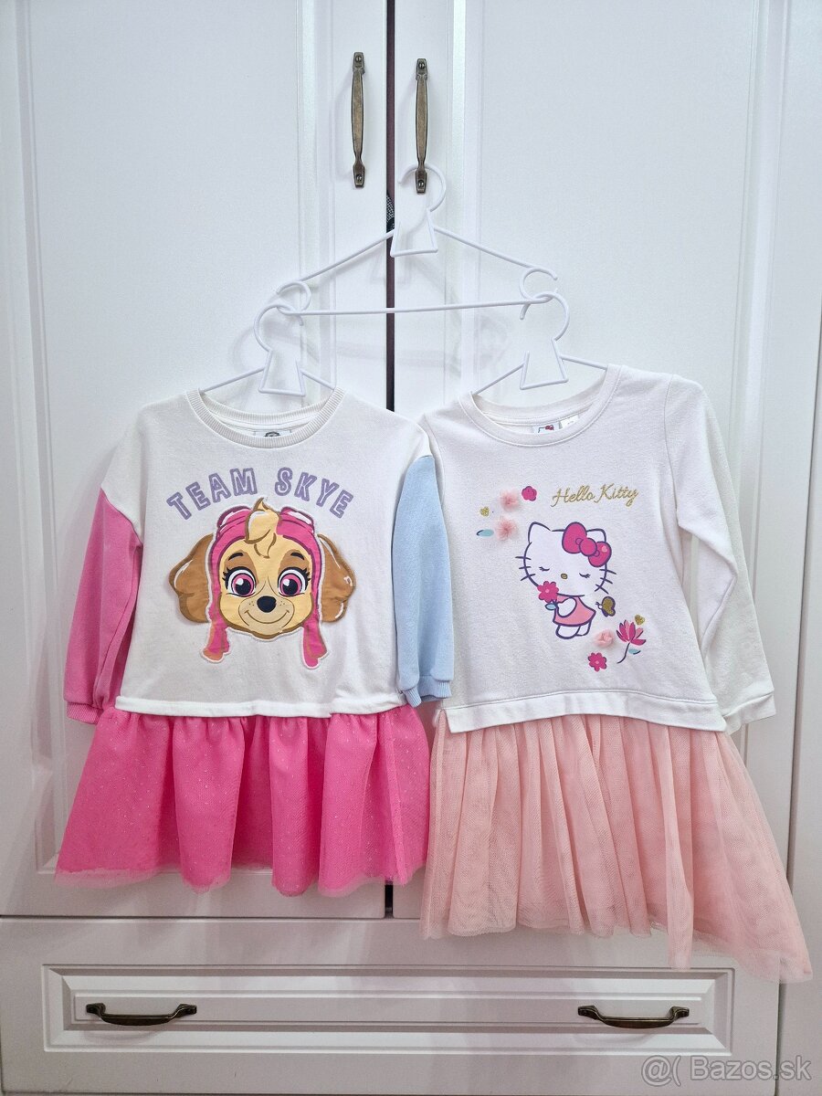 Mikinové šaty veľ. 98/104