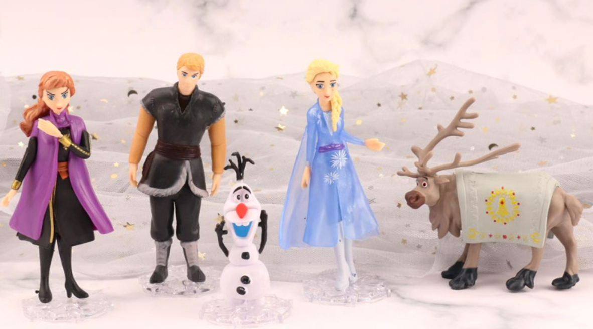 Anna, Elsa, Kryštof, Olaf, sob