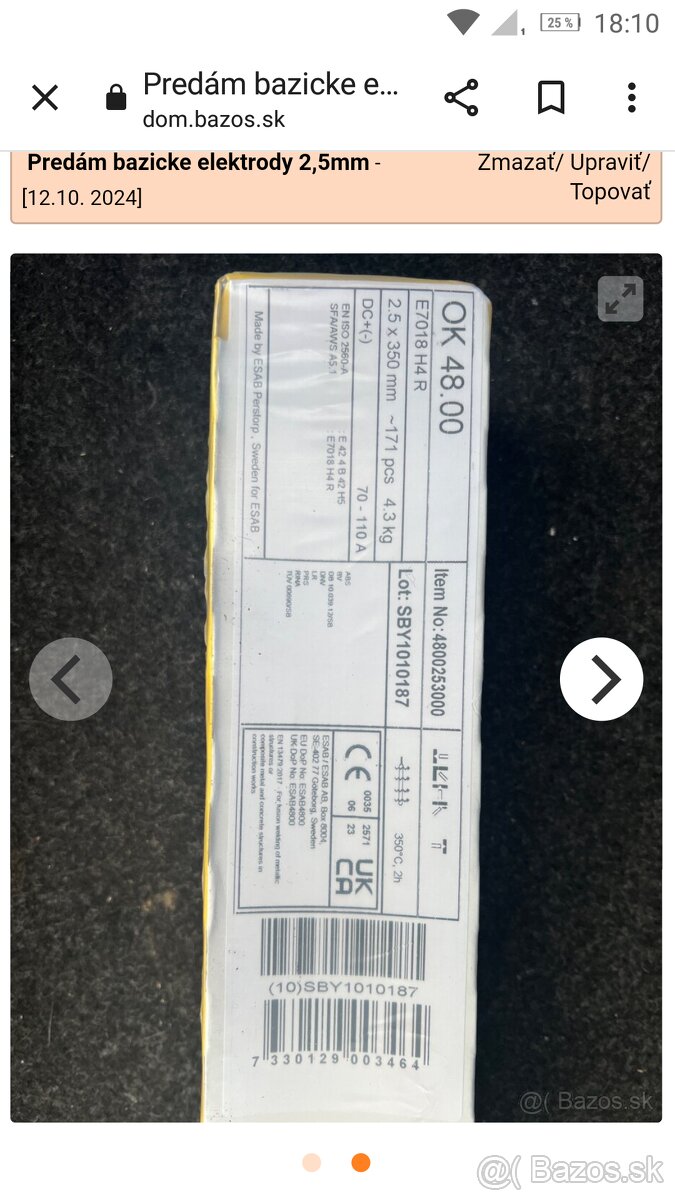 Elektródy ESAB