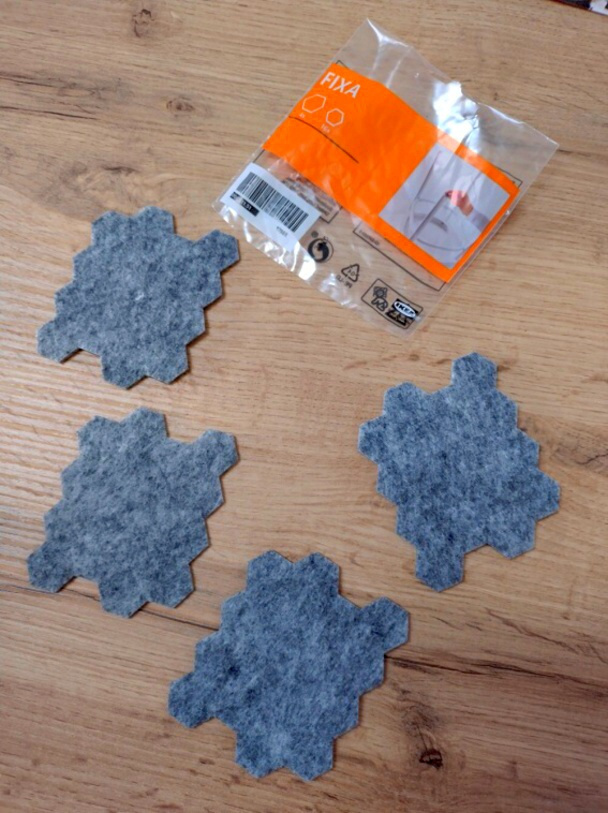 ikea FIXA podložky pod nábytok - 64 ks