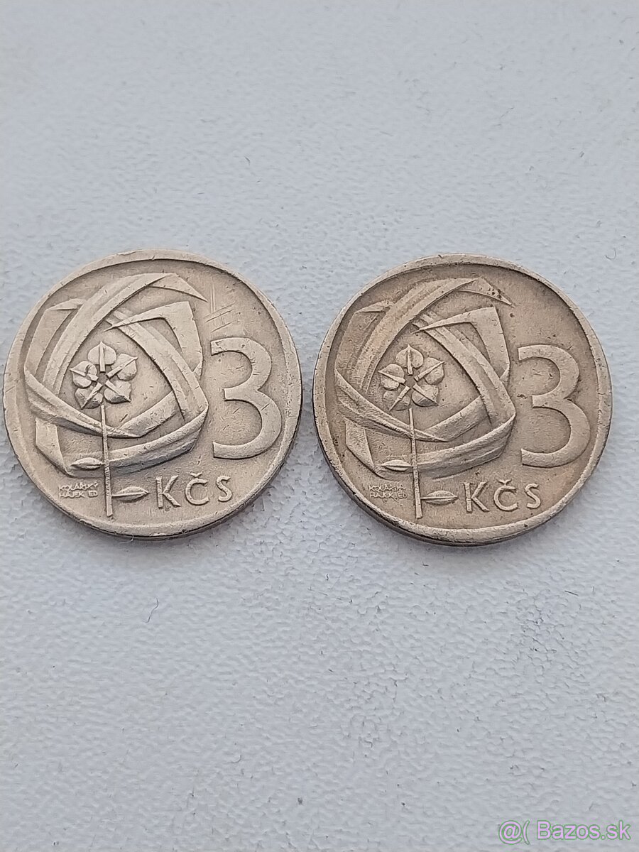 Mince 3 kčs