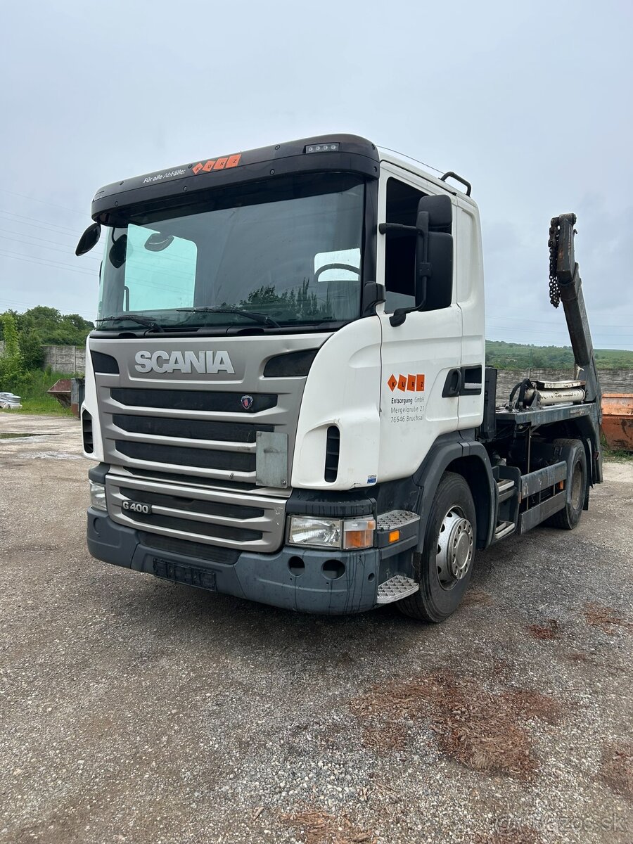 Ramenovy nosič kontajnerov,Retazový nosič Scania 410