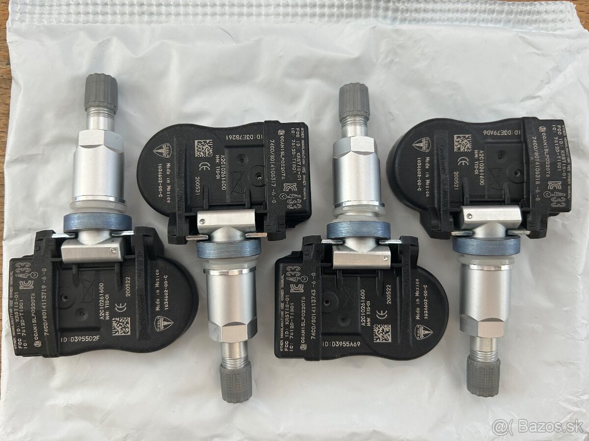 4ks Nové TPMS senzory tlaku pre Tesla 433MHz 1034602-00-C 10