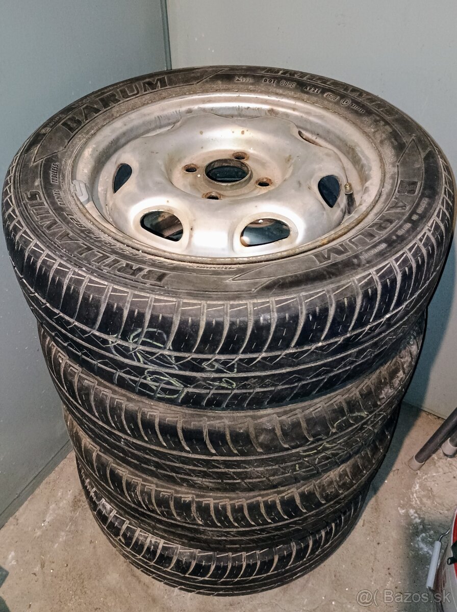 Letné pneu+disky 175/65 R14 82T Barum Brillantis 2