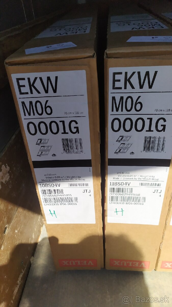 Lemovanie na okná Velux M04 a M06 nové nerozbalené