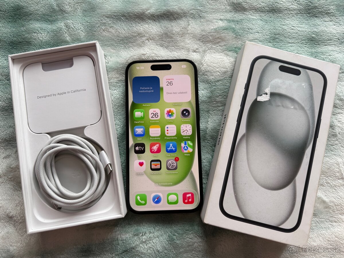 iPhone 15 256GB Black Čierny Dual SIM
