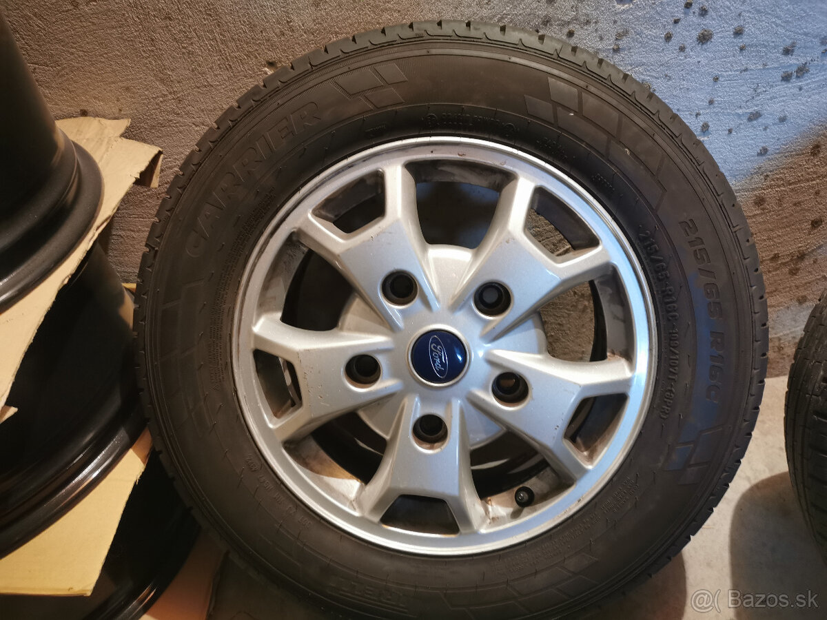 Ford Transit - originál 16" alu disky s letnými pneu 5x160