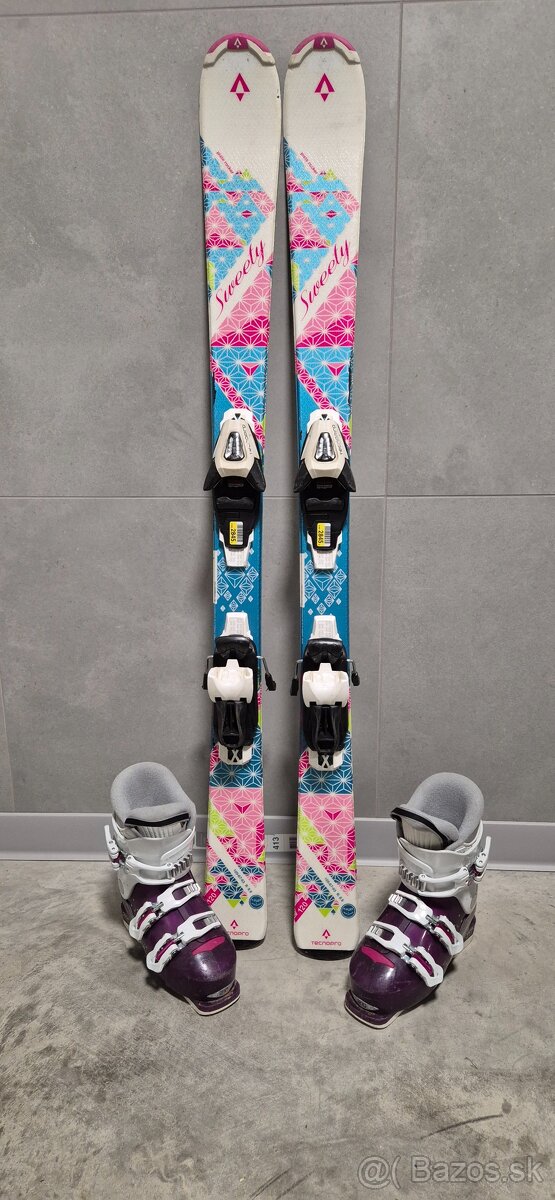 Detské zjazdové lyže TECNO PRO SWEETY komplet
