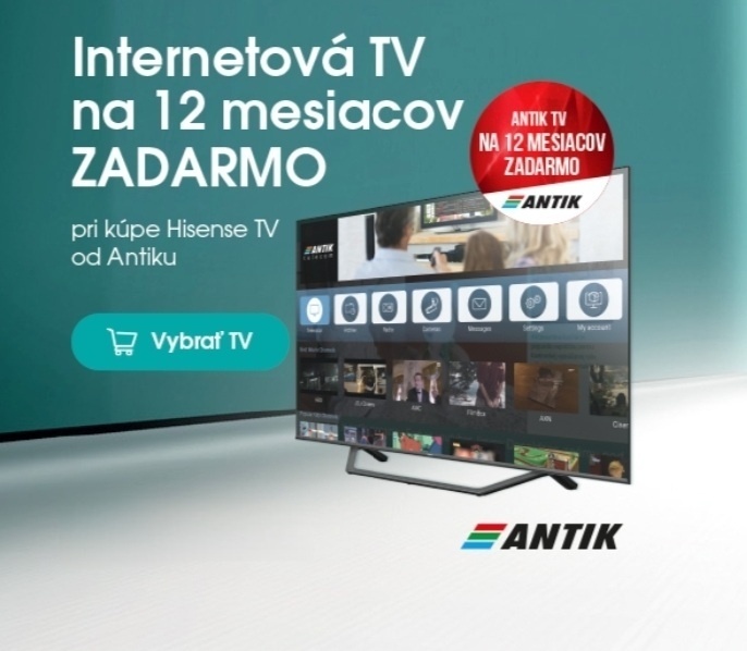 Antik Tv predplatne na 12 mesiacov voucher
