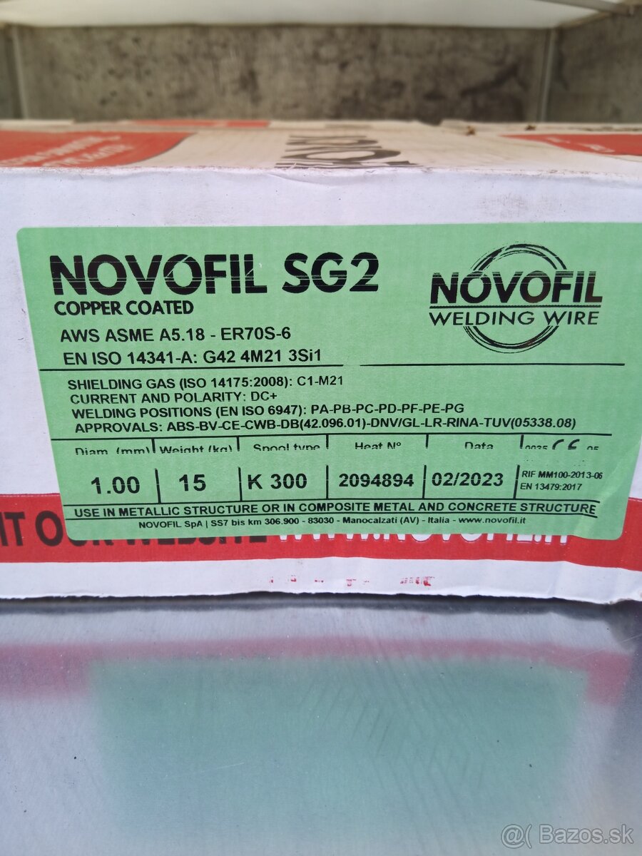 zvárací drôt CO2 0.8 a 1.0/15kg