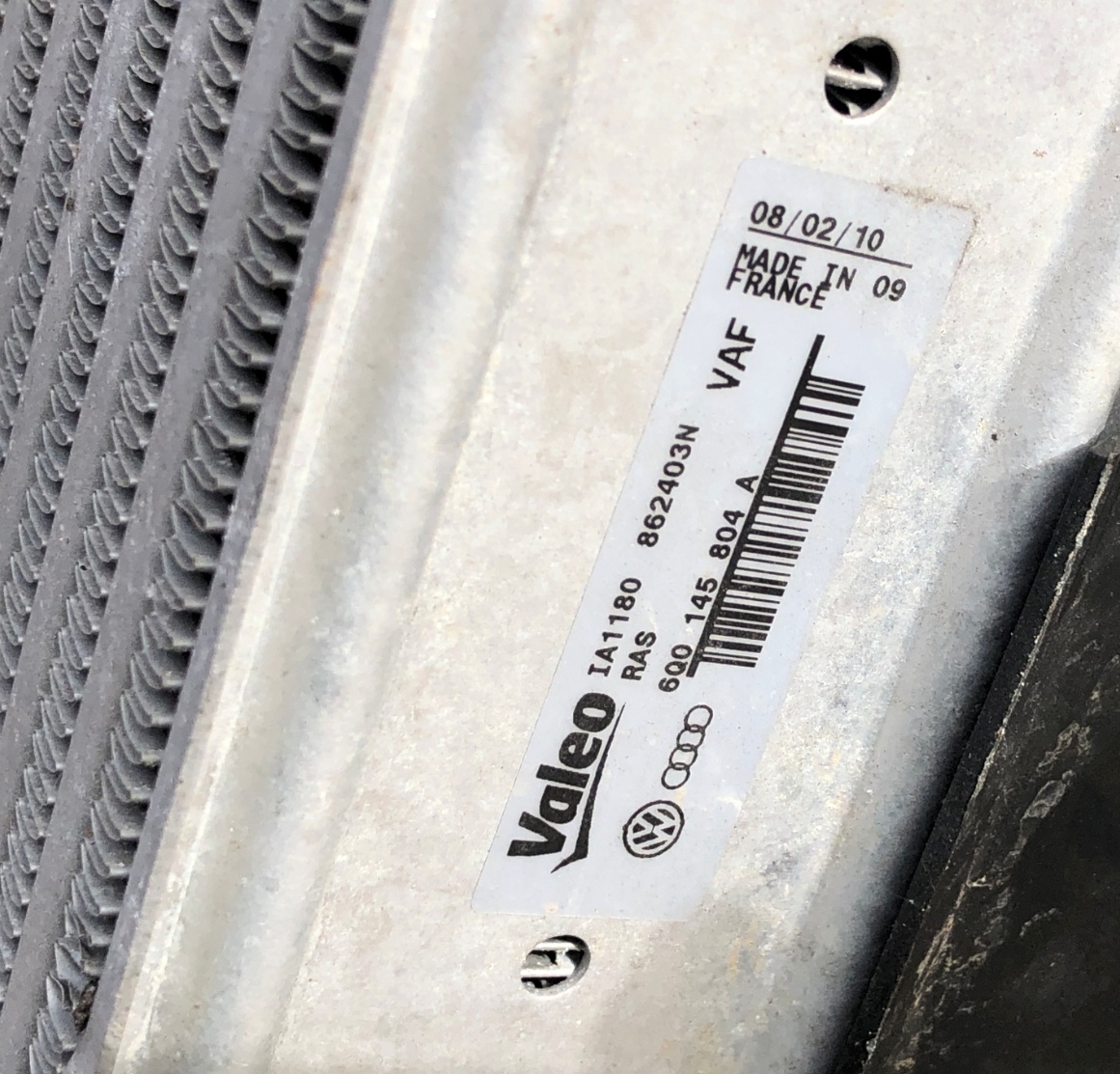 6q0145804a Intercooler TDi