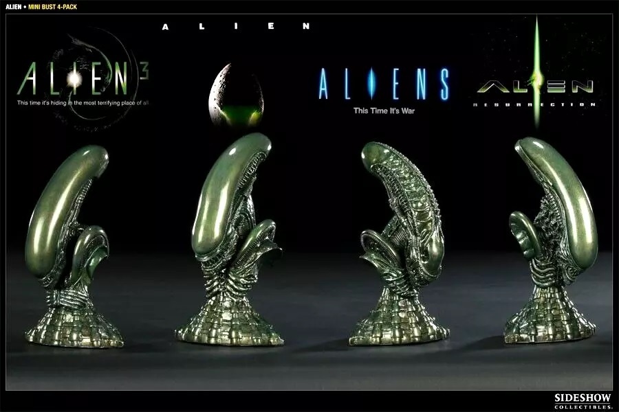 Alien mini bust 4 pack Sideshow 2011 1/8
