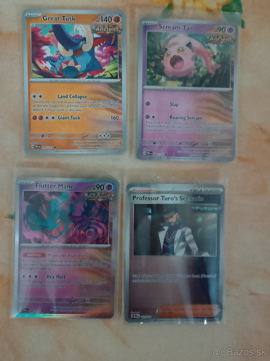 Pokemon karty FUTURE/ANCIENT