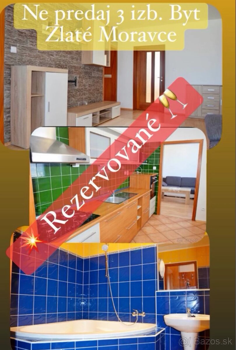 Predaj - 3,5 izbový byt - Zlaté Moravce