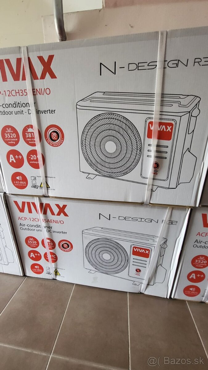 Predám úplne novú klimatizáciu VIVAX-N Desing 3,5 kw