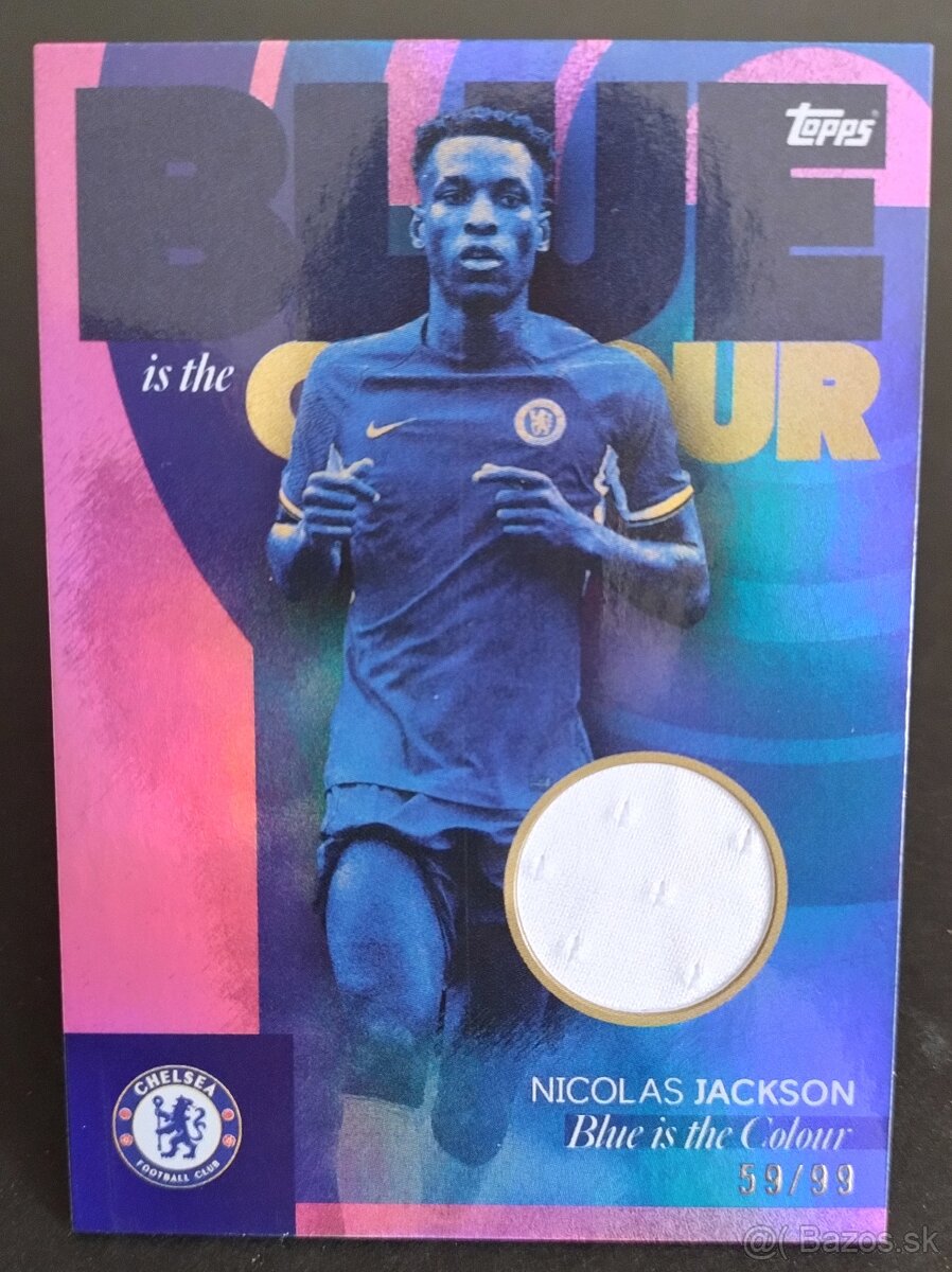 Futbalova karta Topps Nicolas Jackson jersey 59/99