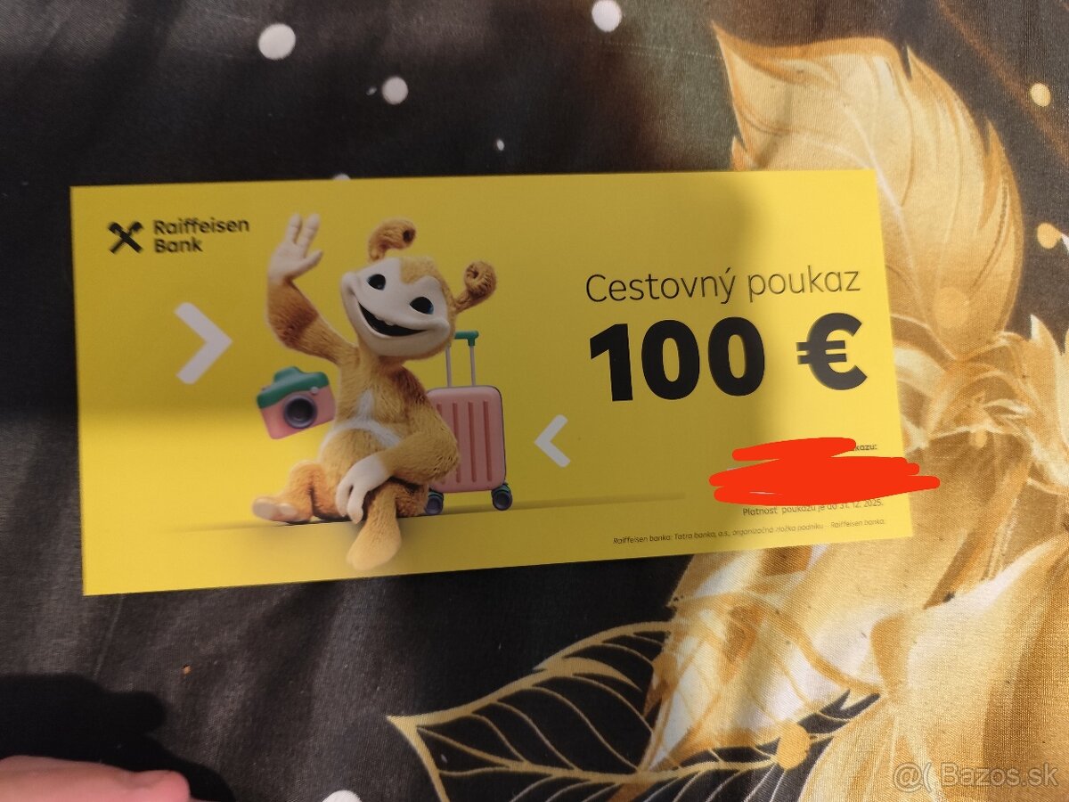 Predám cestovný poukaz v hodnote 400 eur