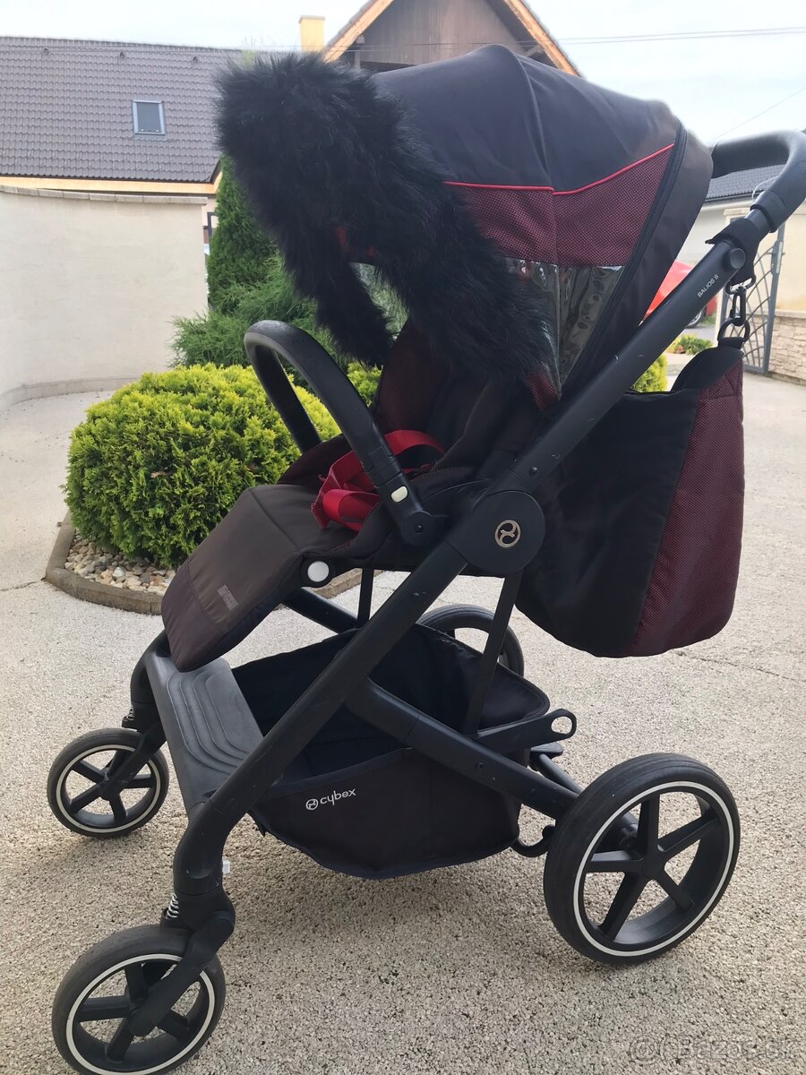 Športový kočík  Cybex balios lux Ferrari s kozusinivym lemom