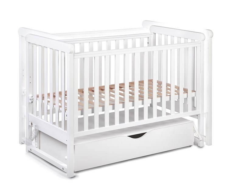 Kvalitná Yappy KidsMove Swing 120x60 White postieľka