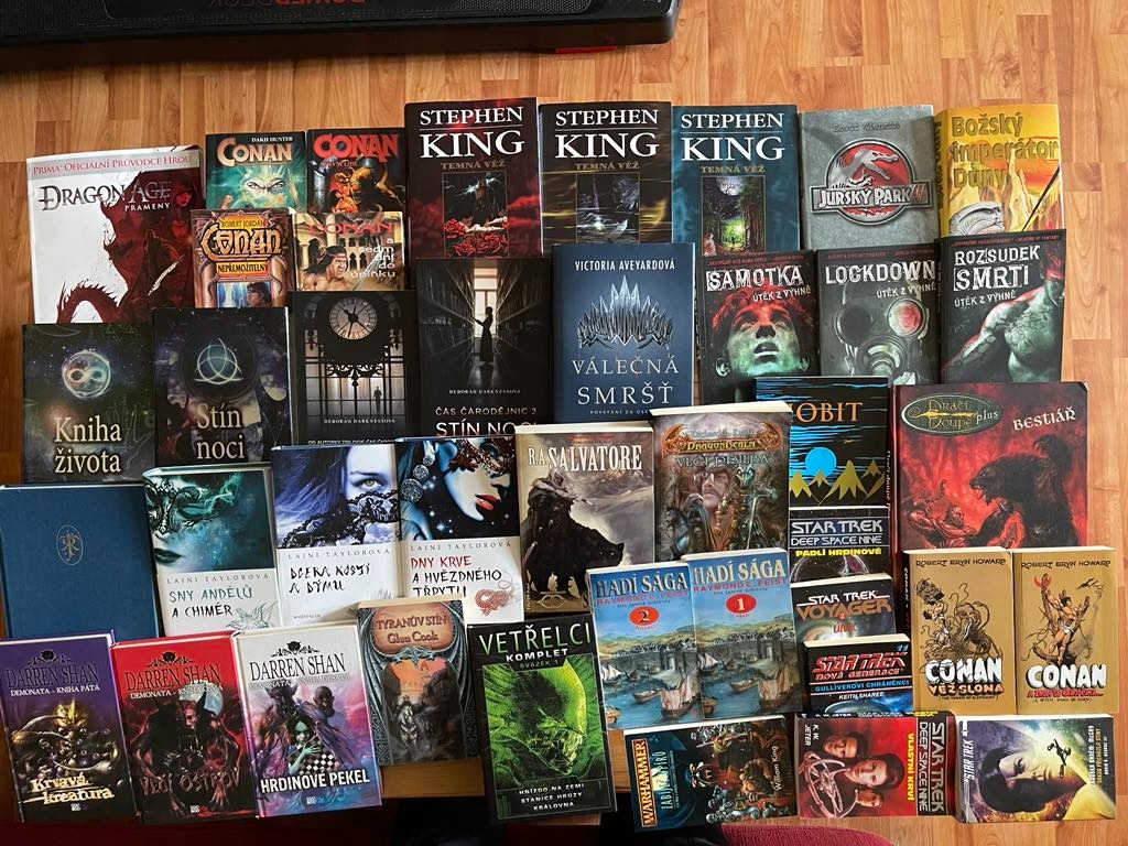 dračí doupě,Čas čarodějnic,Harry Potter,Duna,Malaz,Draci atd