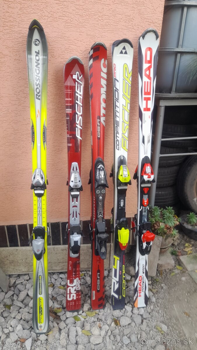 Značkové lyže 60eur/kus, zimná bunda 20eur/kus, Uvex prilba