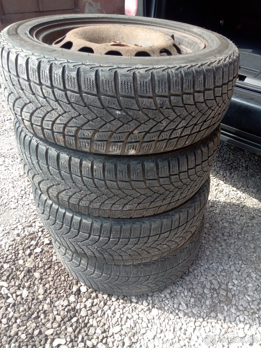 5x112 205/55 R16 zimné pneumatiky m+s