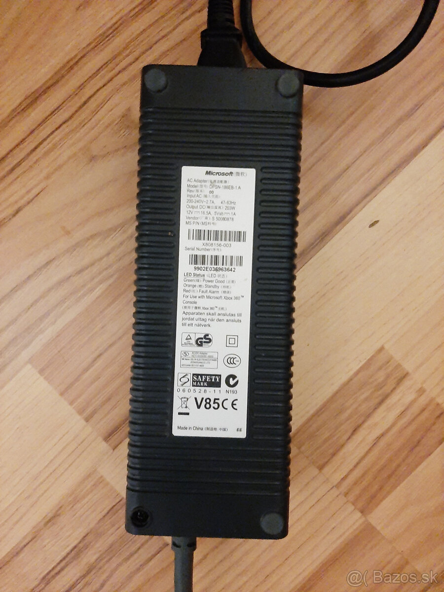 XBOX 360 napájací adaptér Fat