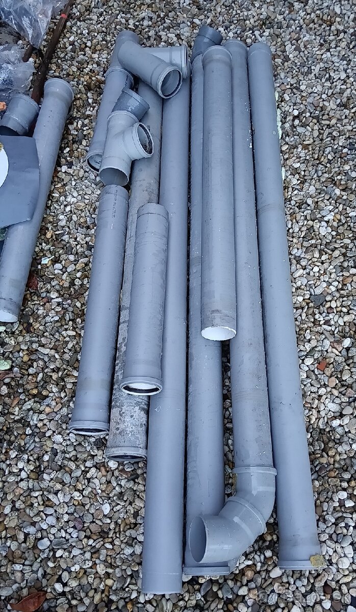 15m - HTEM/HT Rúry ф110/ 200cm,150cm,HT Kolená, ,,T"čka