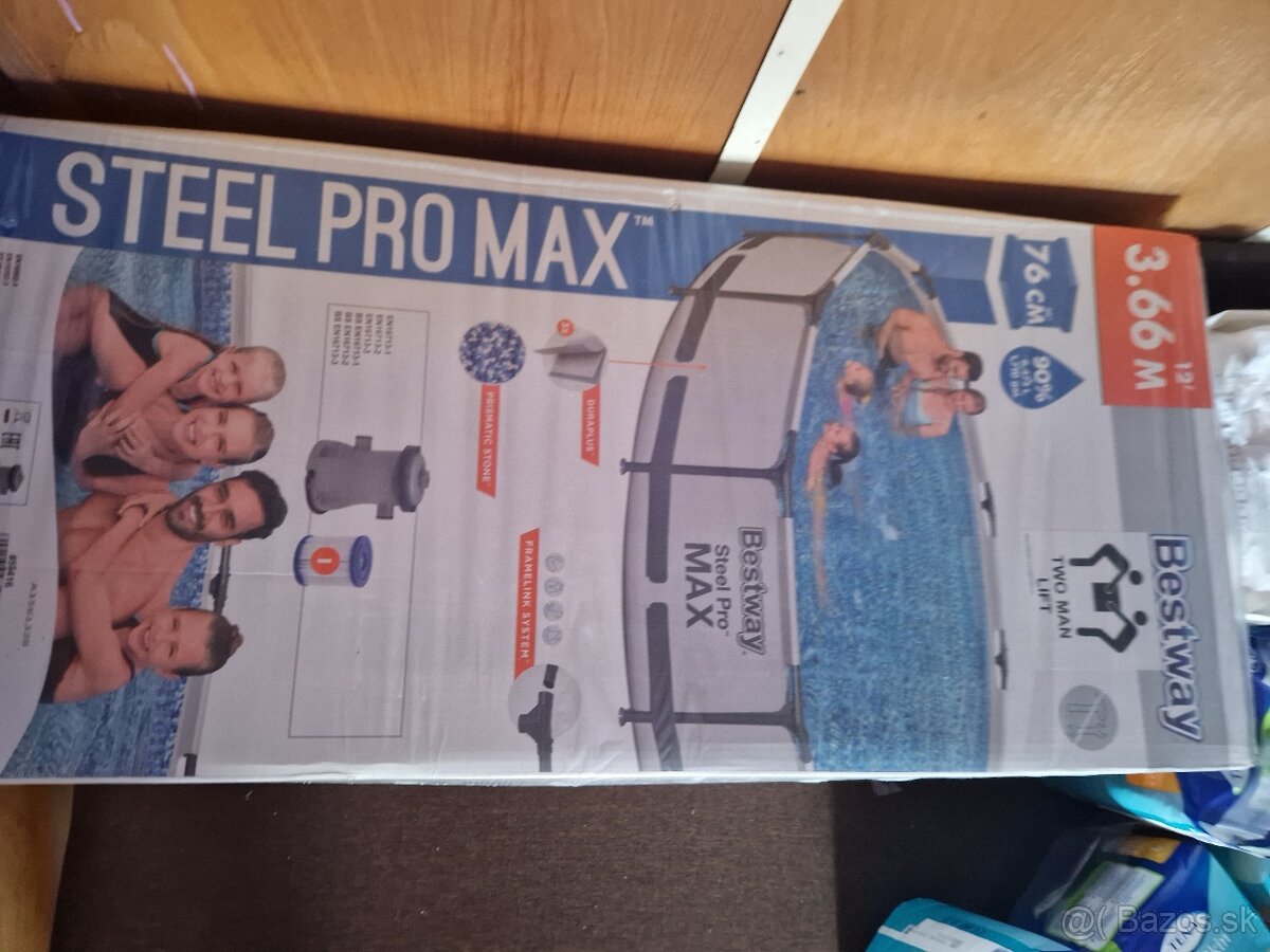 Nový bazén Bestway Steel Pro Max