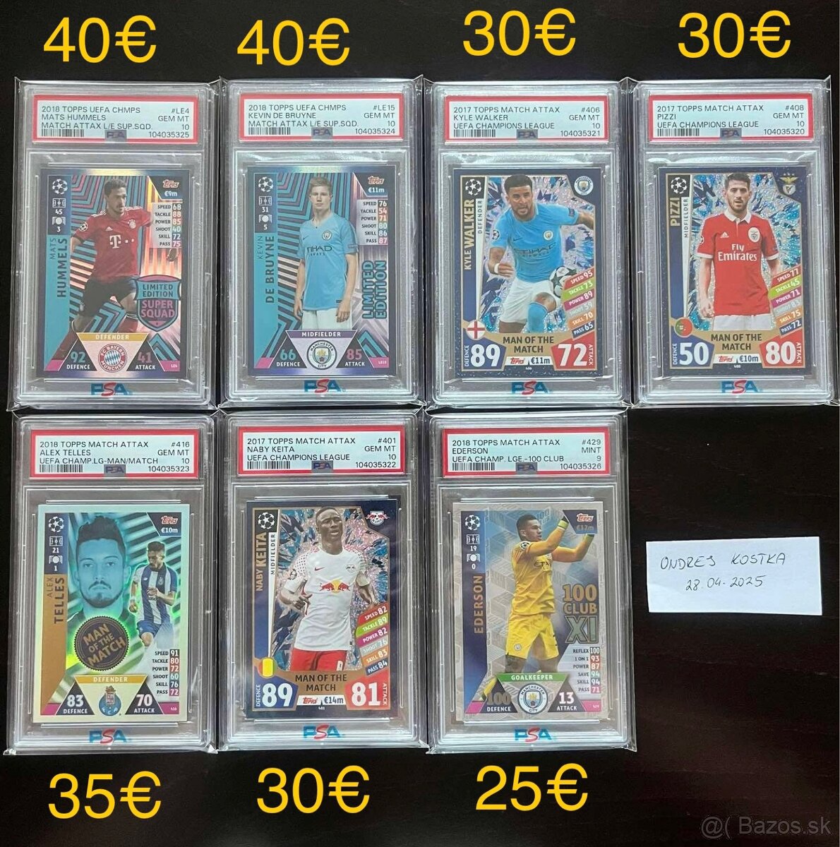 Futbalové Karty-Match Attax-PSA