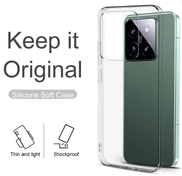 Xiaomi 14 a 15 ochranny obal silikonovy tenky