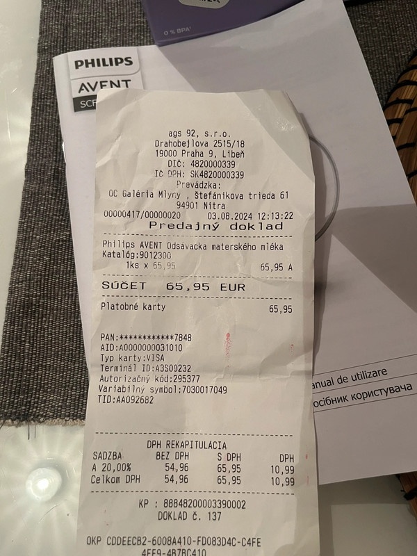 Philips Avent elektrická odsávačka