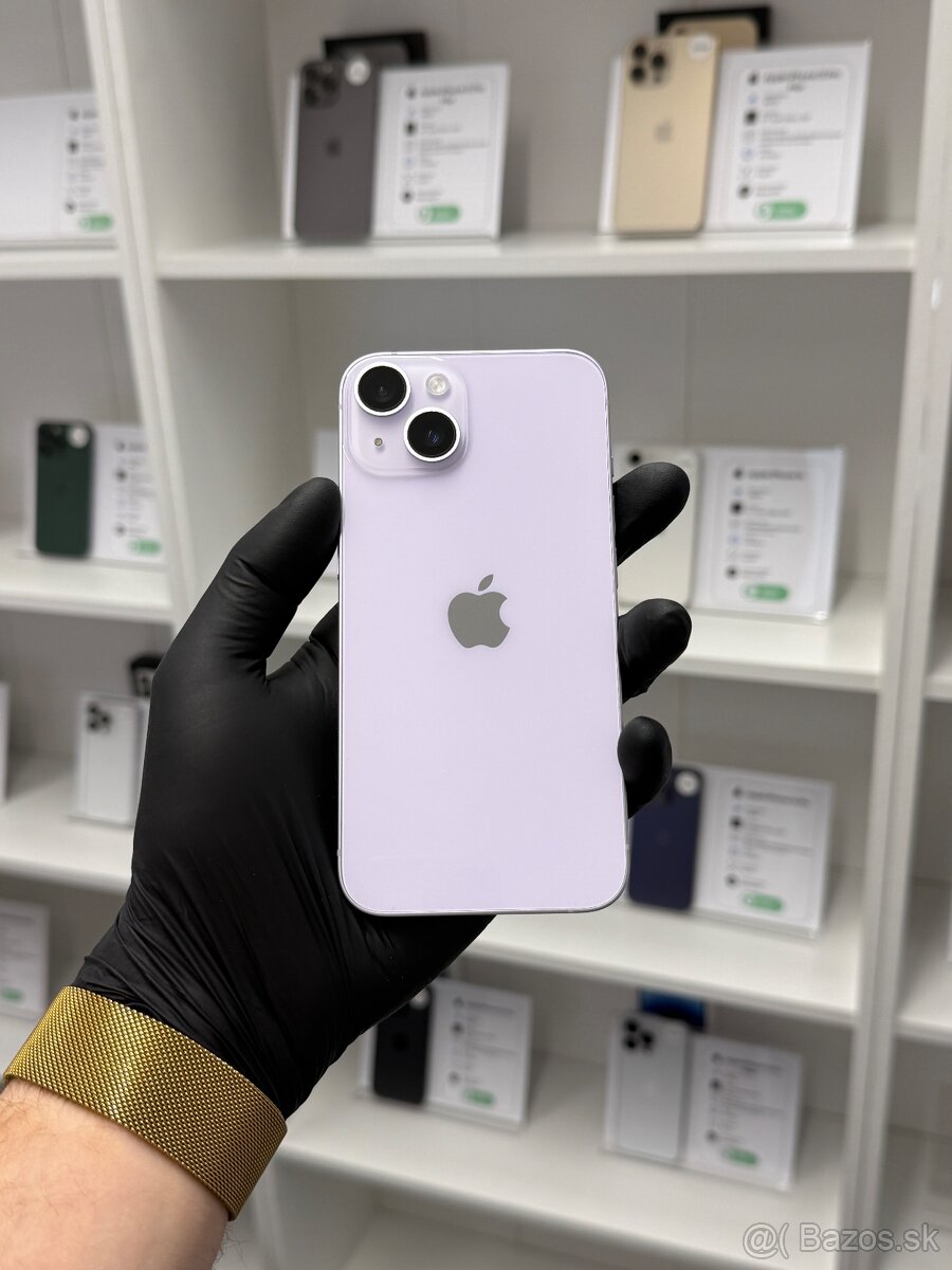 ZÁRUKA 2 ROKY / Apple iPhone 14 128GB Purple, 100% ZDRAVIE