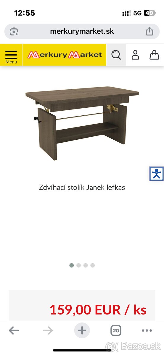 Zdvíhací stolík