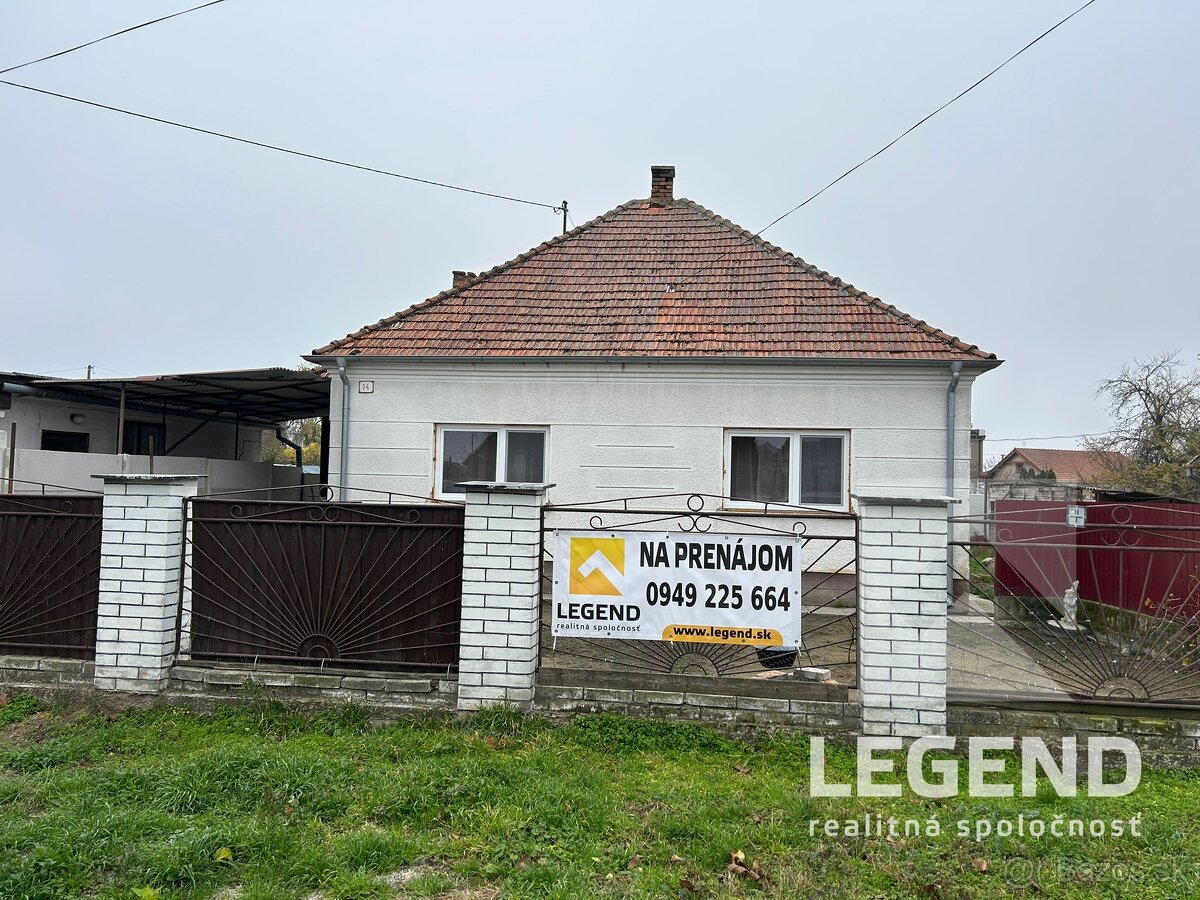 Veľký 3i RD na prenájom v Nesvadoch, výborná poloha, blízko